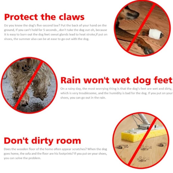 Winter Pet Shoes Chihuahua Dog Cat Snow Boots Waterproof Warm Puppy Booties - Picture 6 of 9